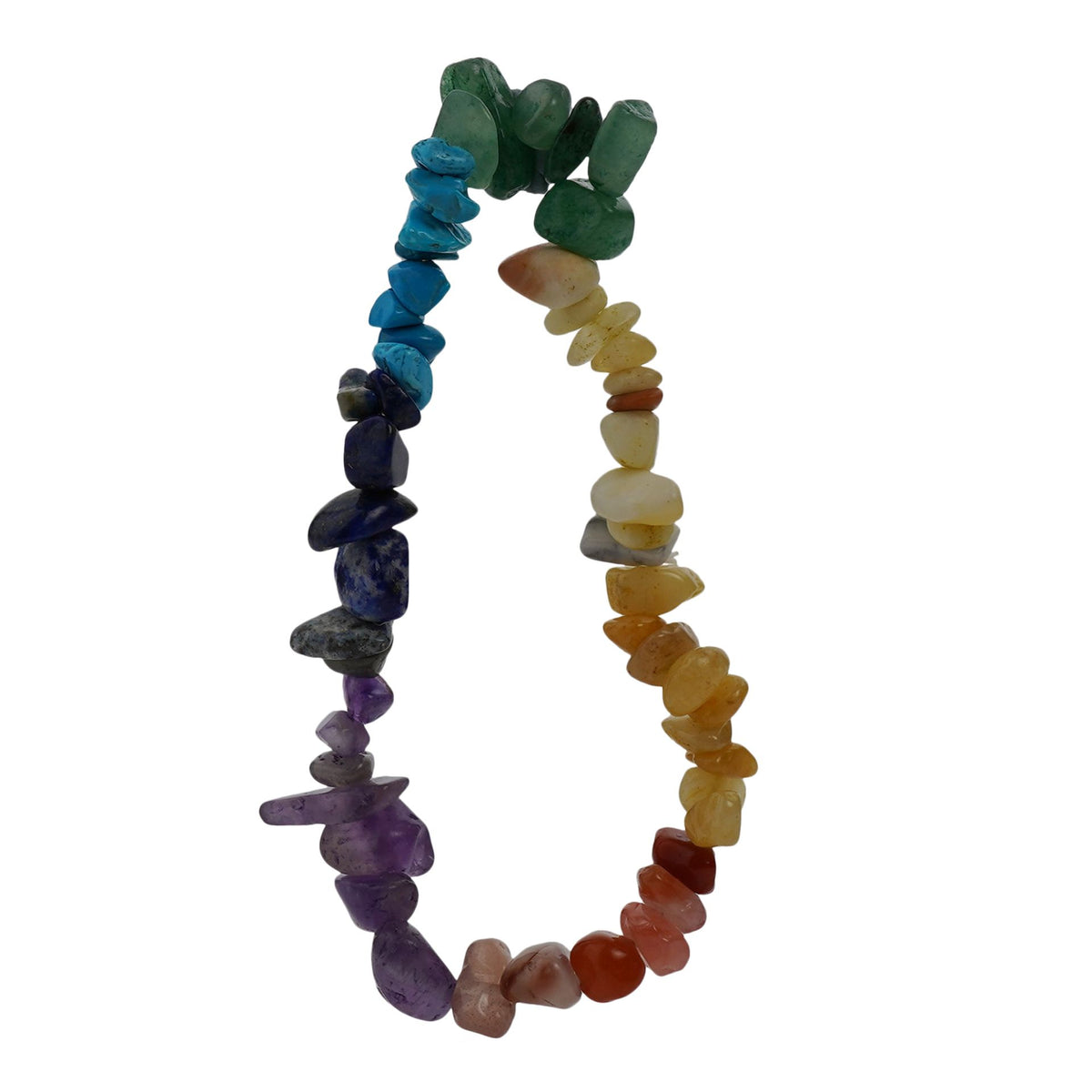 Crystal Bracelet: Stretch Chakra Mixed Crystals - Multicolour - Serenity