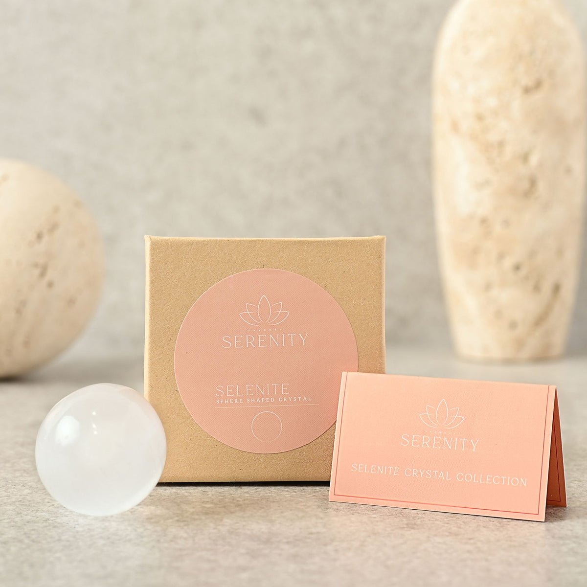 Crystal Shape: Selenite Sphere - White - Serenity