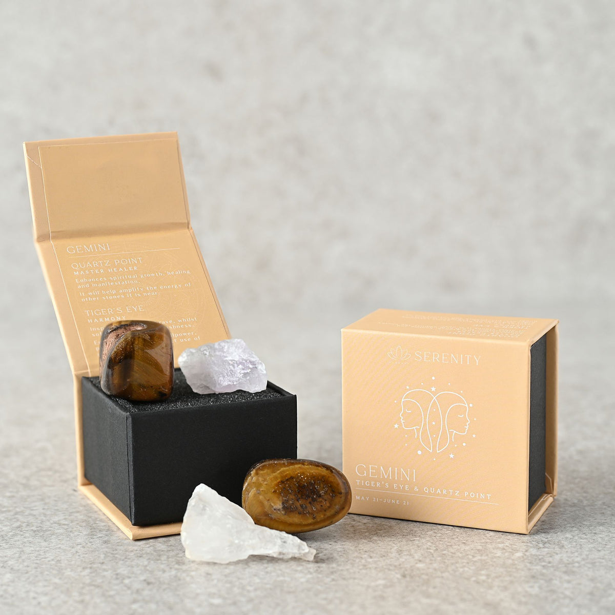Crystal Set: Zodiac Boxed - Gemini - Serenity