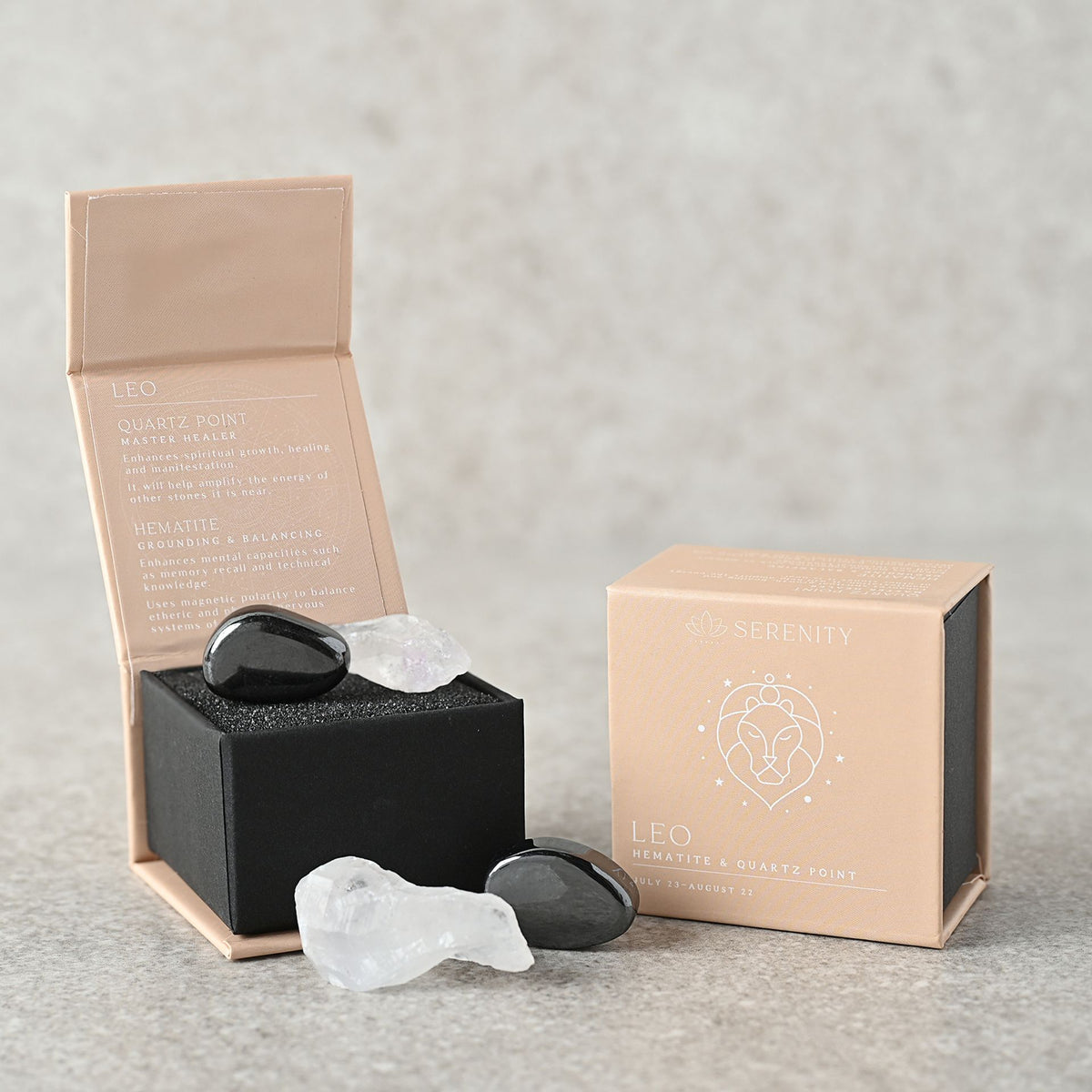 Crystal Set: Zodiac Boxed - Leo - Serenity