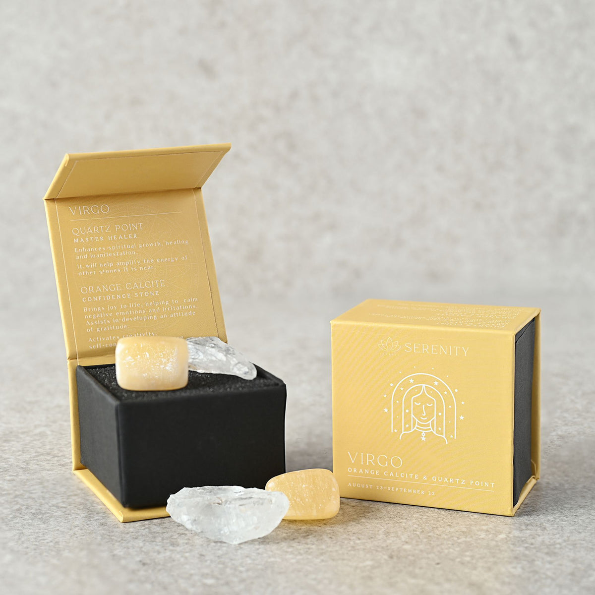 Crystal Set: Zodiac Boxed - Virgo - Serenity