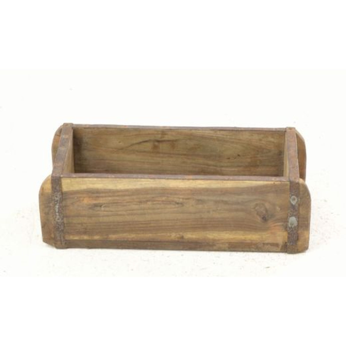 Storage Box: Wood Reclaimed Brick Mould - Natural - Ancient Mariner