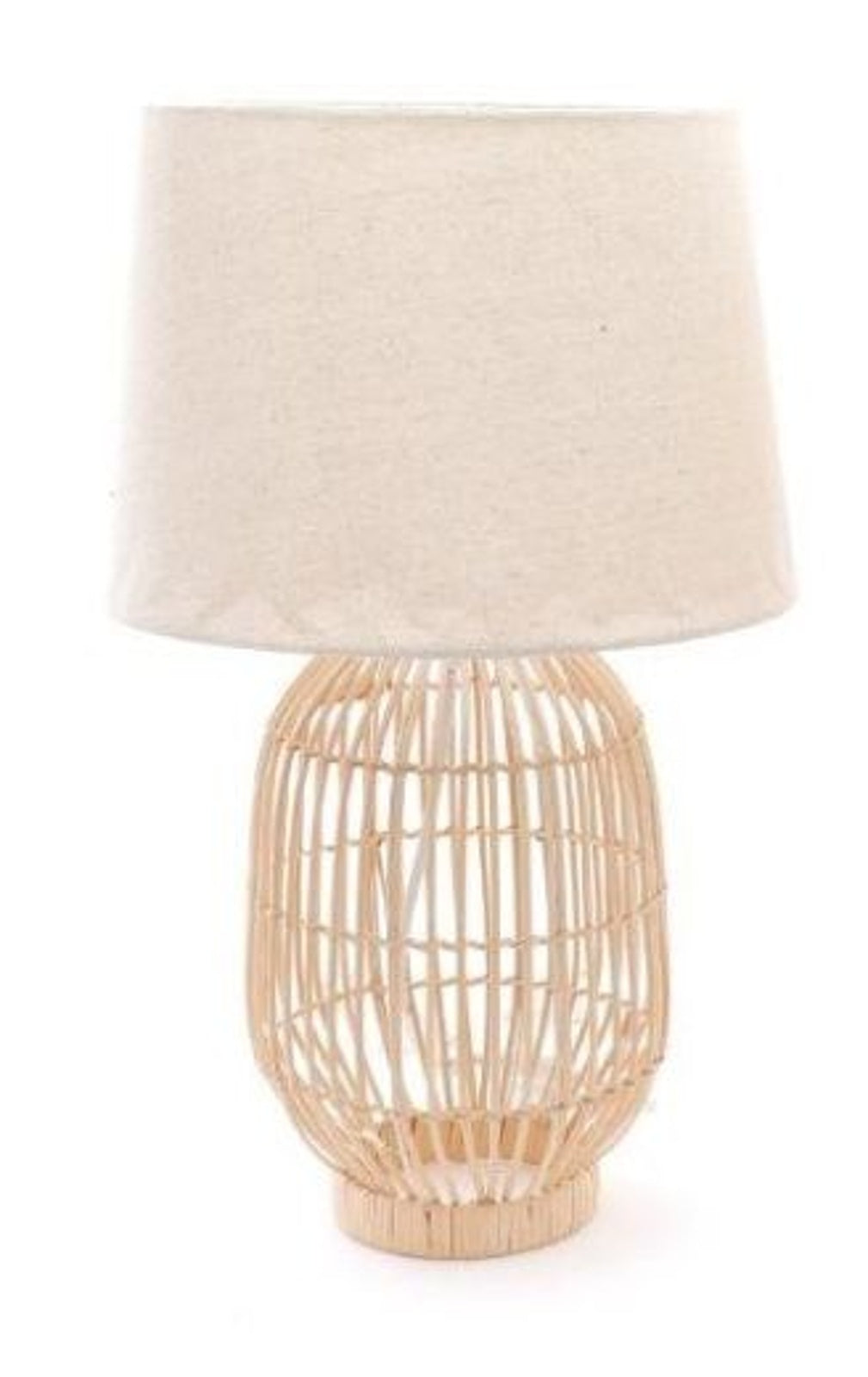 Table Lamp: Rattan Basket Long - Natural - Maison Rustic