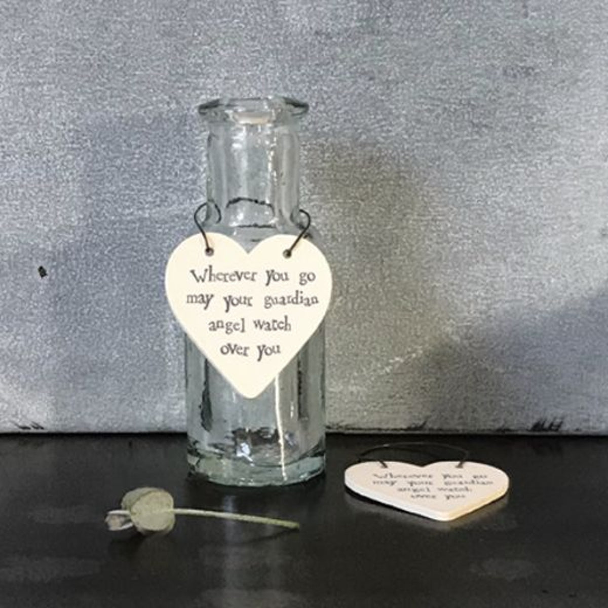 Tag: Wood Heart Mini Wherever You Go Guardian Angel - East of India