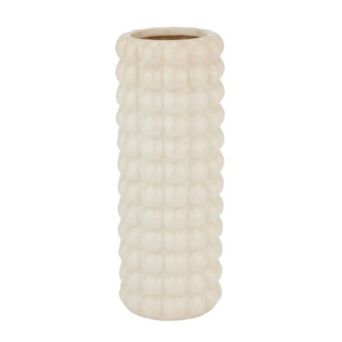Vase: Ceramic Seville Bubble - Cream - Hill Interiors