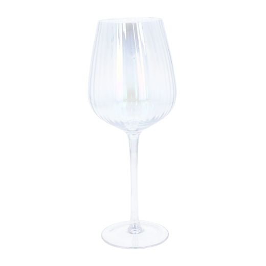 Wine Glass:  Ribbed - Irid - Gisela Graham