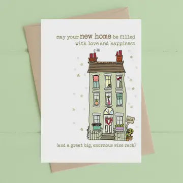 New Home Card: Love And Happiness - Dandelion Stationary