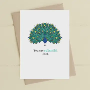 Birthday Card: You Are Splendid Fact - DANDELION Stationary