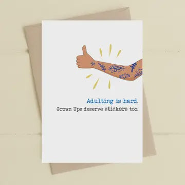 Birthday Card: Adulting Is Hard - DANDELION Stationary