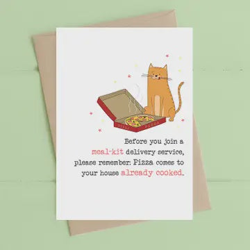 Birthday Card: Before You Join A Meal Kit Service - DANDELION Stationary