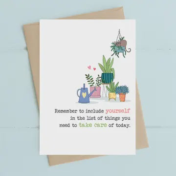 Birthday Card: Include Yourself In The List - DANDELION Stationary