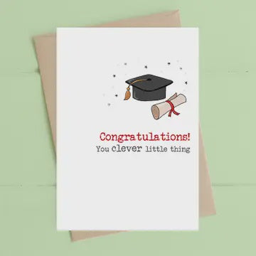 Congratulations Card: You Clever Little Thing - Dandelion Stationery